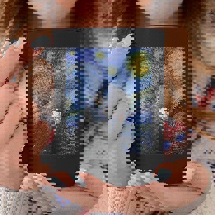 ファン・ゴッホの星月夜鳩のミームペインティング コーヒーマグ 面白い贈り物