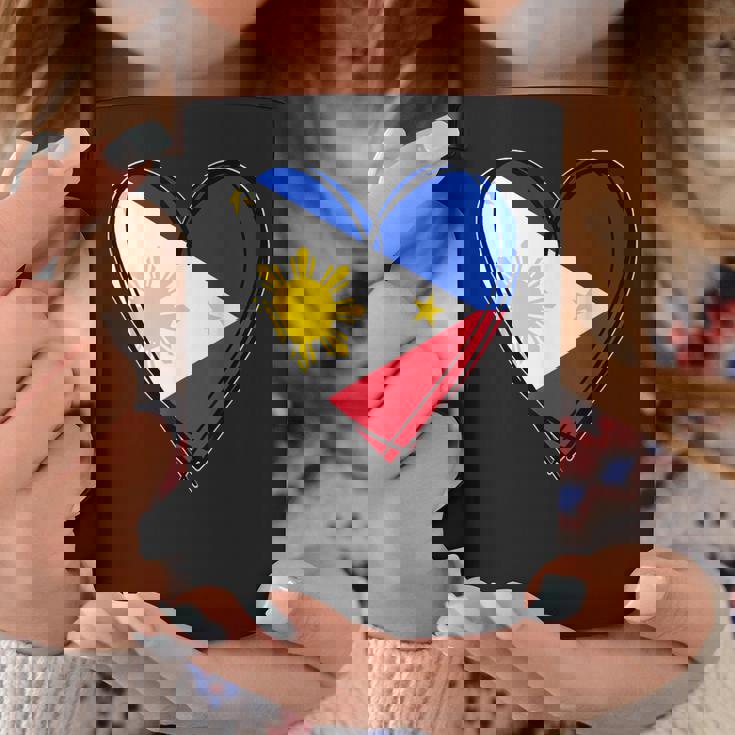 フィリピン独立記念日 I Love Philippines 国旗 ハート コーヒーマグ 面白い贈り物