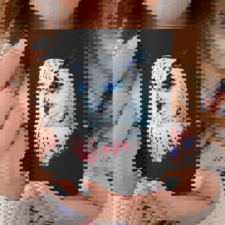 フクロウの傑作 雪フクロウ 鳥アート 動物 雪フクロウ コーヒーマグ 面白い贈り物