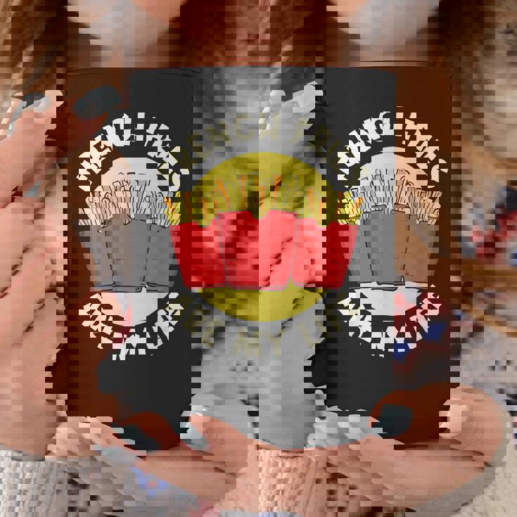 フライドポテト フライドポテトは私の人生 フライドポテト コーヒーマグ 面白い贈り物