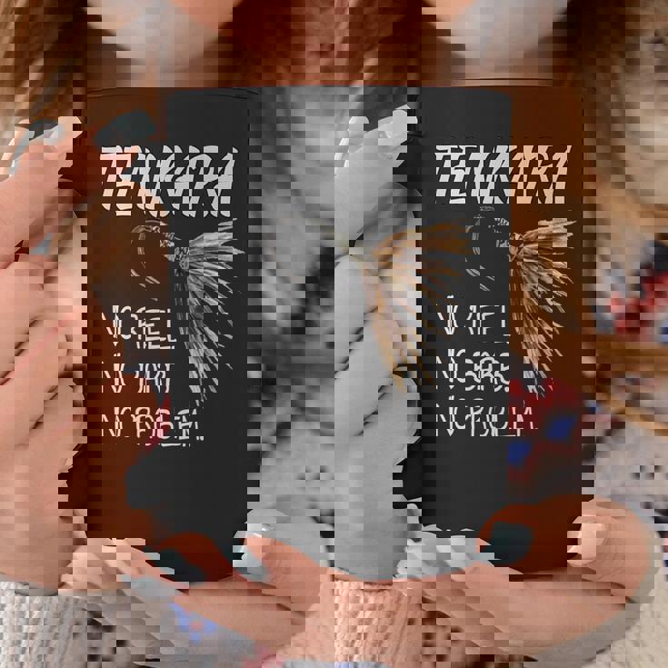 フライフィッシング用ブラックtシャツ テンカラ コーヒーマグ 面白い贈り物