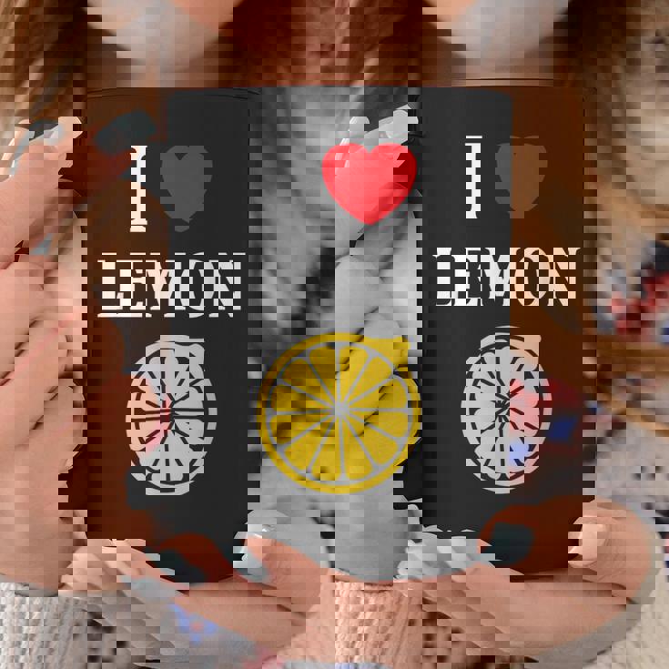 フルーツ レモン 面白いユーモア かわいい シンプル 小さなレモン I Love Lemon コーヒーマグ 面白い贈り物