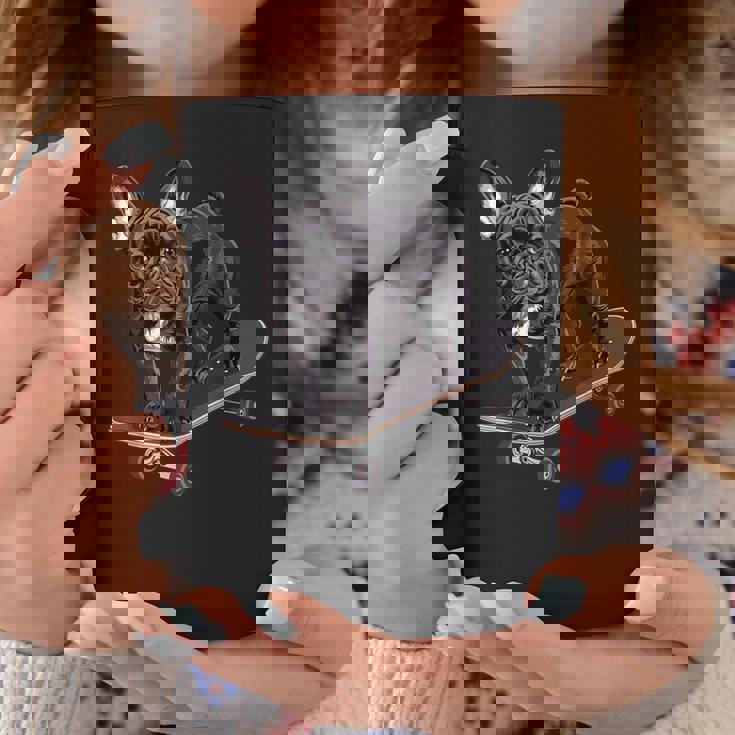 フレンチブルドッグ スケートボード コーヒーマグ 面白い贈り物