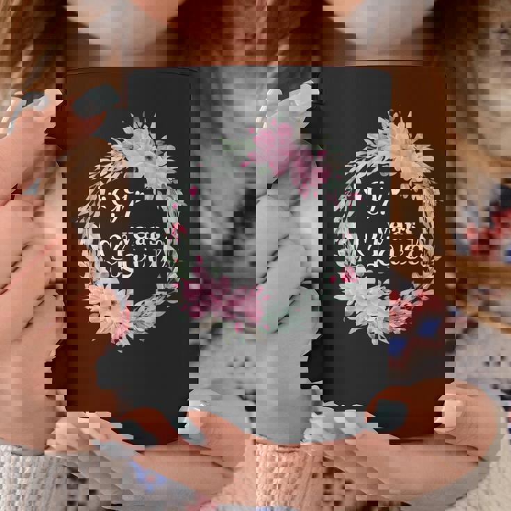 フローラル 97歳 誕生日 男性 女性 97歳 誕生日 コーヒーマグ 面白い贈り物