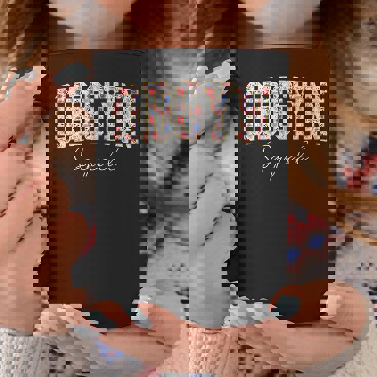 フローラルobgyn スクワッド 産科医 婦人科医 看護師 Ob Gyn コーヒーマグ 面白い贈り物