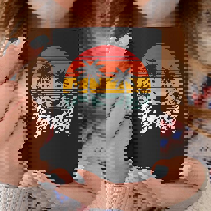 ブラジル ヴィンテージ バケーション ビーチ 海 夏 ブラジル コーヒーマグ 面白い贈り物