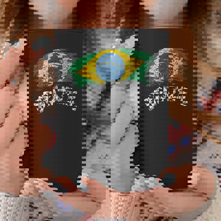 ブラジルの国旗 アンティーク調 ラテン 男性 女性 キッズ ブラジル コーヒーマグ 面白い贈り物