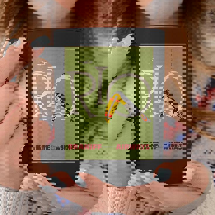 ブラジルオオハシ航空ヴィンテージ旅行ポスターリオデジャネイロ コーヒーマグ 面白い贈り物