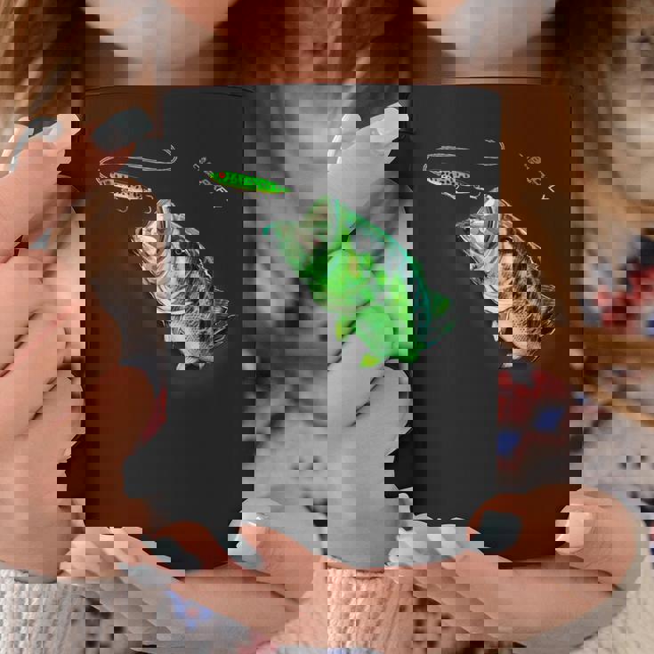 ブラックフライのトップウォータースプークを備えた新しいバスフィッシングシャツ コーヒーマグ 面白い贈り物