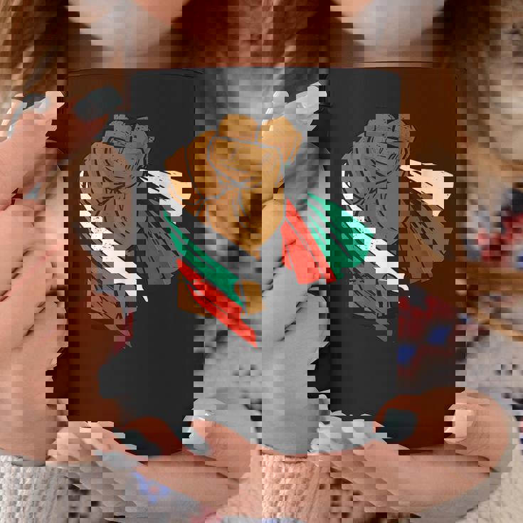 ブルガリア 国旗 パワーハンドフィスト ブルガリアルーツ ブルガリアプライド コーヒーマグ 面白い贈り物