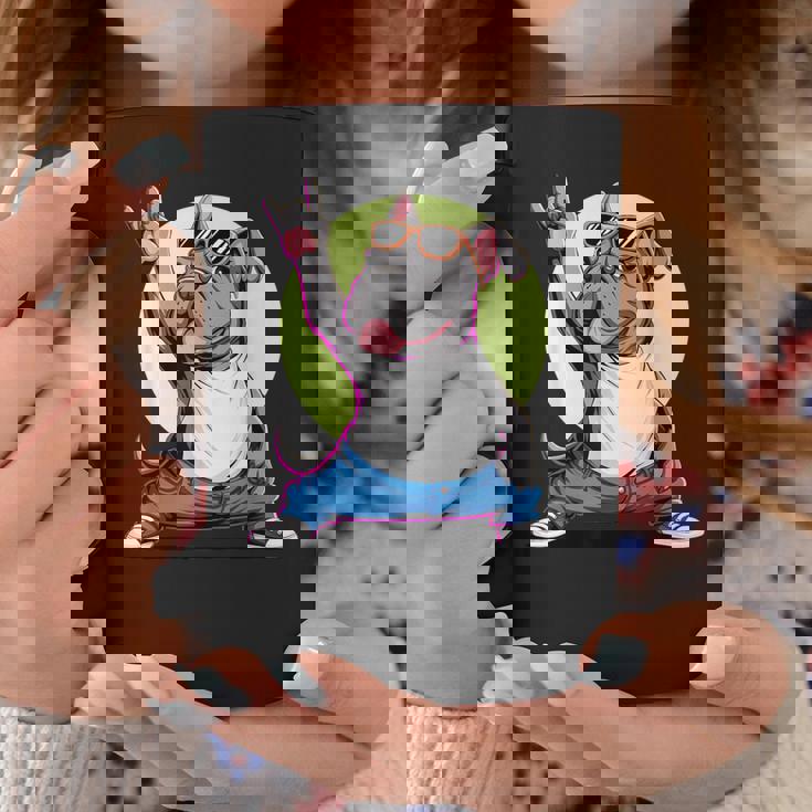 ブルドッグ ロックミュージック 男性 子供 女性 グルービー ブルドッグ コーヒーマグ 面白い贈り物