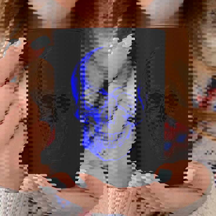 ブルー ドクロ コーヒーマグ 面白い贈り物