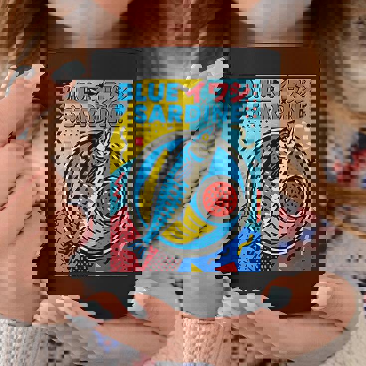 ブルーイワシ 和風メンフィススタイル コーヒーマグ 面白い贈り物