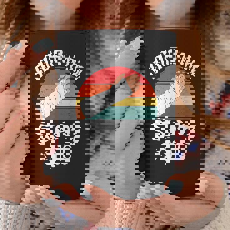 ブロークン・アーム・ストーリー $10 手の怪我 手首 面白い ヴィンテージ コーヒーマグ 面白い贈り物