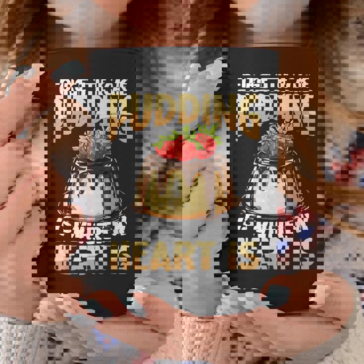 プディングはどこに私の心はチョコレートプリンの恋人 コーヒーマグ 面白い贈り物