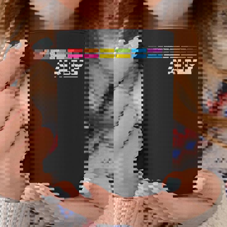 プラウドアライlgbtゲイ平等lgbtqプライドパンセクシャルパンフラッグ コーヒーマグ 面白い贈り物