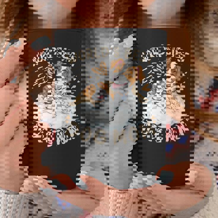 ベスト・ドッグ・ママ、子犬とジャック・ラッセル・テリア コーヒーマグ 面白い贈り物