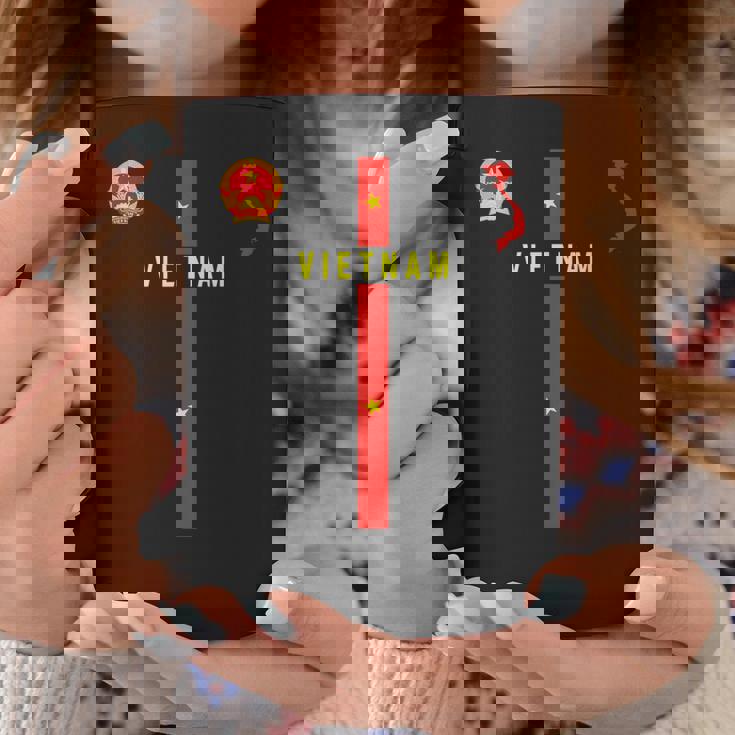 ベトナム国旗、ベトナムのシルエットマップ、紋章 コーヒーマグ 面白い贈り物