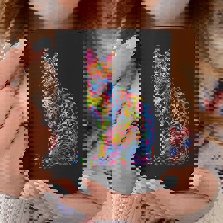 ベンガル猫ポップアート コーヒーマグ 面白い贈り物