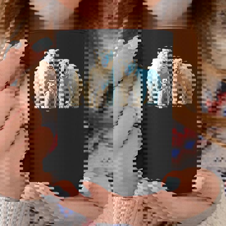 ホッキョクグマ。動物好き、シロクマの家族 コーヒーマグ 面白い贈り物