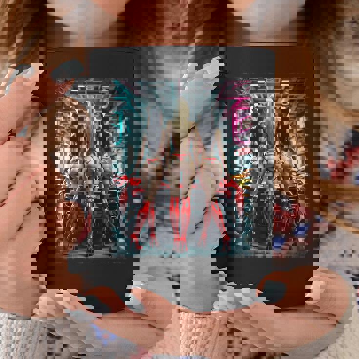 ホットガールオンtシャツ 男性用 セクシーブーティービキニモデル&車 コーヒーマグ 面白い贈り物