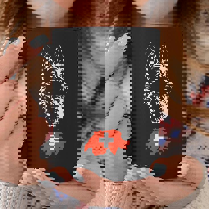 ホワイトスイスシェパード コーヒーマグ 面白い贈り物