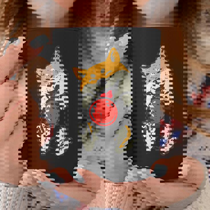 ボウリング 柴犬 犬 ポケット カワイイ ボウラー メンズ レディース キッズ コーヒーマグ 面白い贈り物