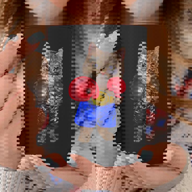 ボクシング をする 猫 ねこ コーヒーマグ 面白い贈り物