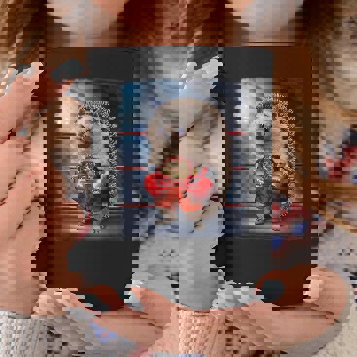 ボクシングチャンピオン ハリネズミファイター コーヒーマグ 面白い贈り物