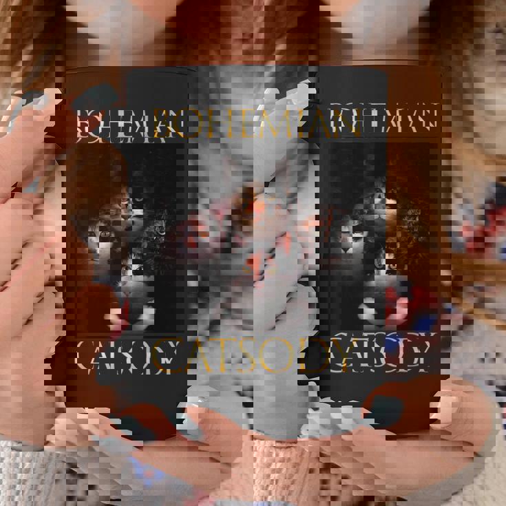 ボヘミアン キャットソディ 猫 子猫 ニャー パロディ 面白い 猫好き コーヒーマグ 面白い贈り物