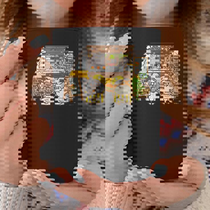 ボンレス犬とボンレス猫 キッチンカー ダークカラー コーヒーマグ 面白い贈り物