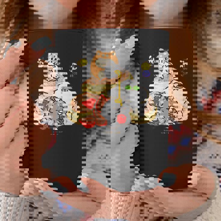 ボンレス犬とボンレス猫 パンケーキ コーヒーマグ 面白い贈り物