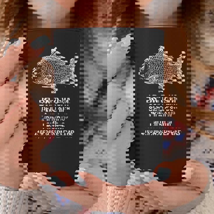 ボーン・トゥ・スイム・オーシャン・イズ・ア・ファック・キル・エム・オーシャン 1989 コーヒーマグ 面白い贈り物