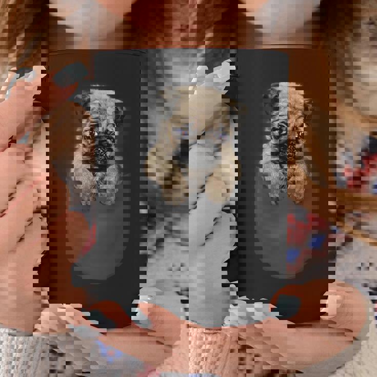 ポケット パグ 犬 コーヒーマグ 面白い贈り物