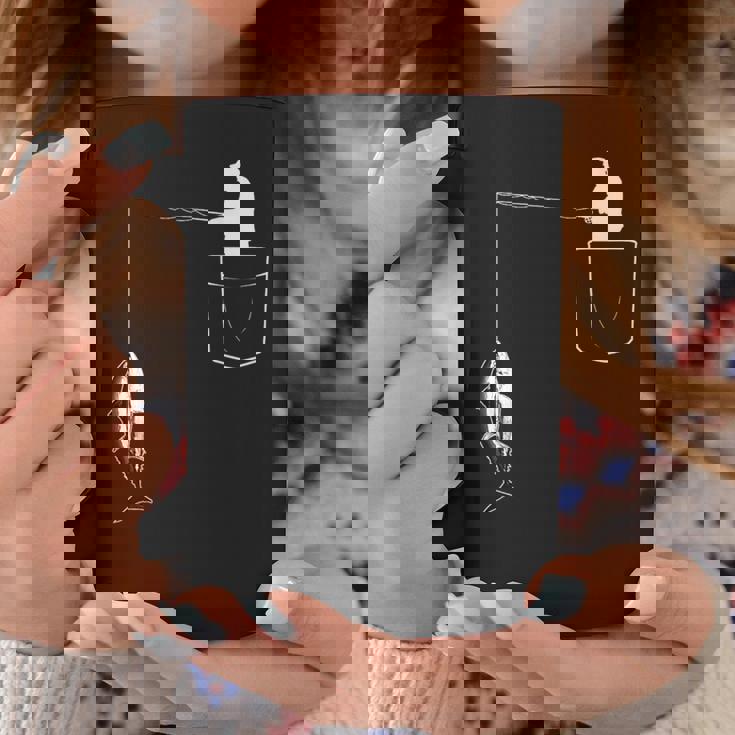 ポケットに入ったマグロ 魚釣り 面白い漁師 コーヒーマグ 面白い贈り物