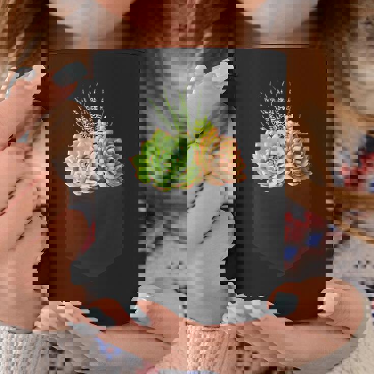 ポケットに入った多肉植物、胸にエケベリアセダム コーヒーマグ 面白い贈り物