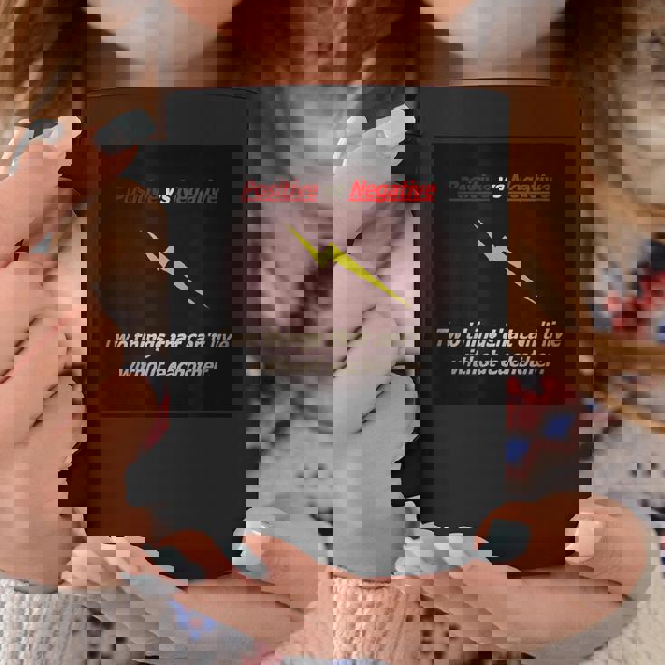 ポジティブ対ネガティブ コーヒーマグ 面白い贈り物