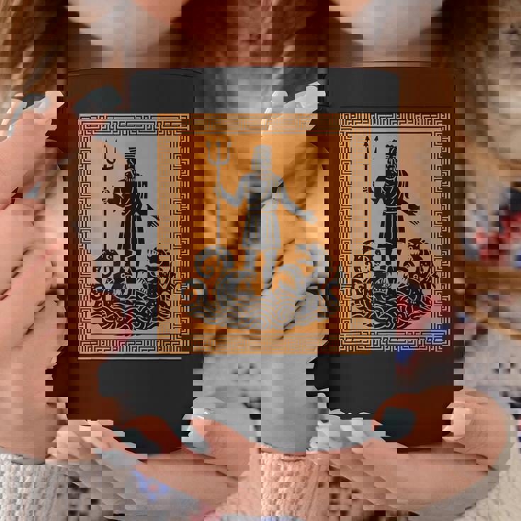 ポセイドン神 トライデント 古代ギリシャ 芸術 神話 ギリシャ神話 コーヒーマグ 面白い贈り物