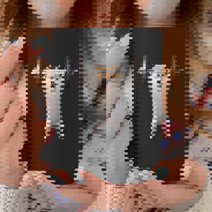 ポメラニアン イヌ 面白いtシャツ 犬 筋トレ 文字入り メンズ おもしろ 面白い 服 グッズ 文字tシャツ ネタ コーヒーマグ 面白い贈り物