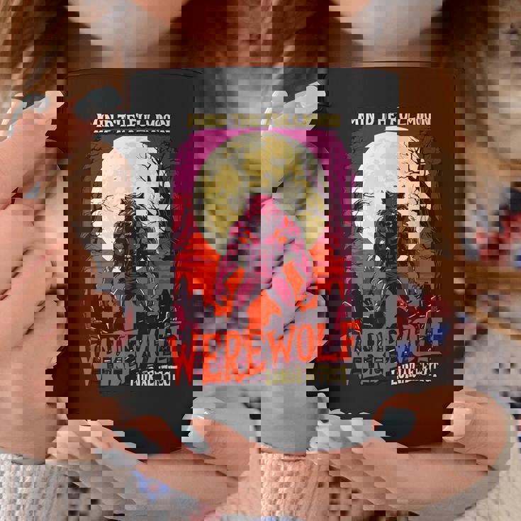 マインド・ザ・フルムーン 人狼 ハロウィン 不気味な人狼 コーヒーマグ 面白い贈り物