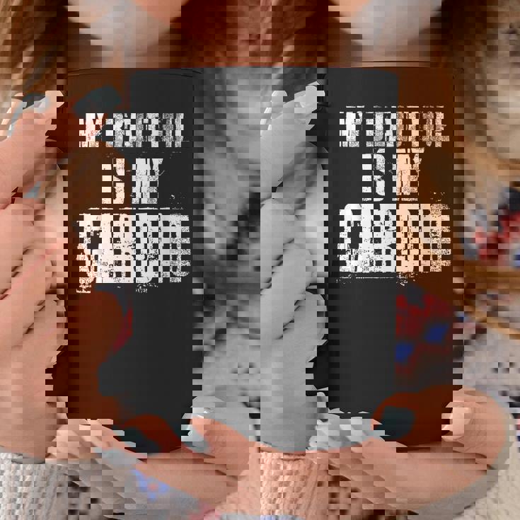 マイ・ビューティフル・イズ・マイ・カーディオ・ファニー・ハズ・ボーイフレンド コーヒーマグ 面白い贈り物