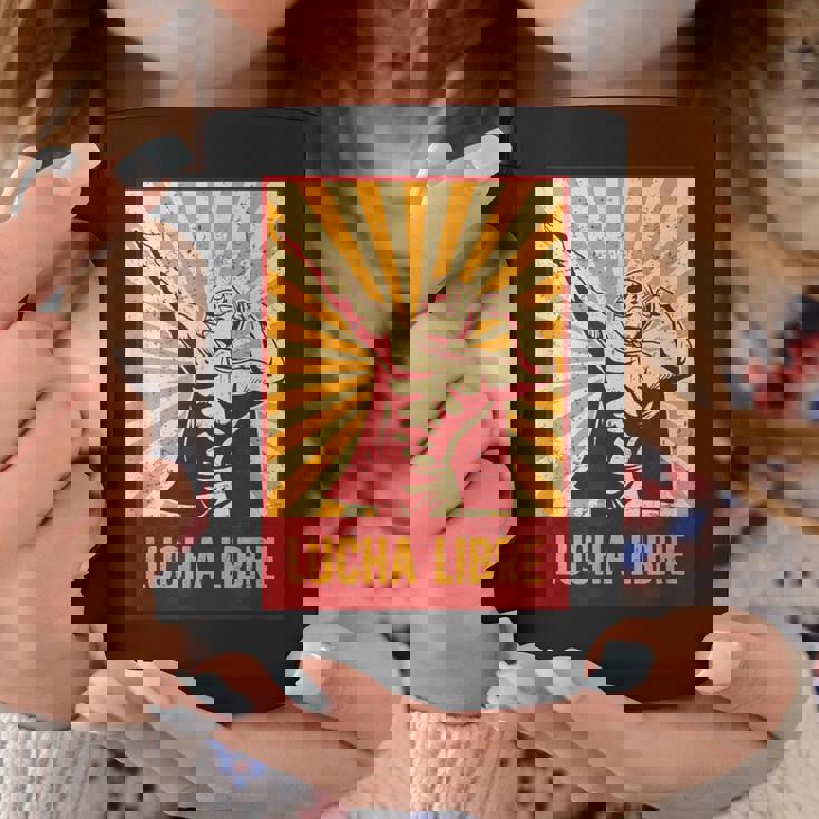 マスク付きレスラー – ルチャリブレ メキシカンレスリング コーヒーマグ 面白い贈り物