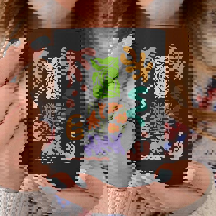 マティス風絵画 ボタニカル 花柄 抽象模様 コーヒーマグ 面白い贈り物