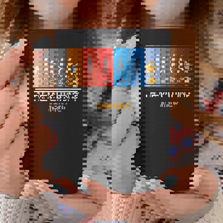 マネーの進化 ビットコイン Btc暗号通貨 コーヒーマグ 面白い贈り物