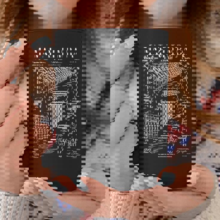 マリンバ奏者 パーカッション 楽器 ヴィンテージ 特許 コーヒーマグ 面白い贈り物