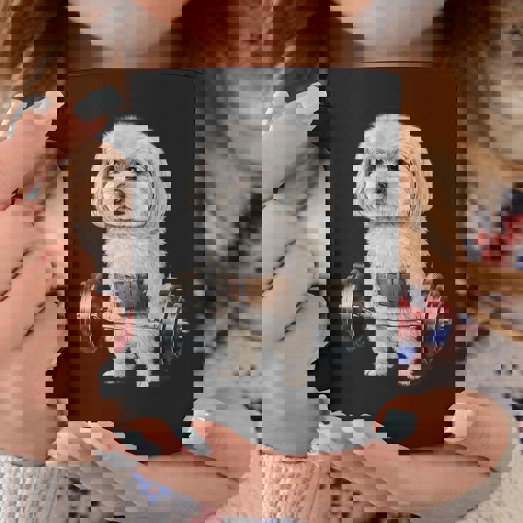 マルチーズドッグ筋トレ バーベルシュラッグバー フィットネス コーヒーマグ 面白い贈り物