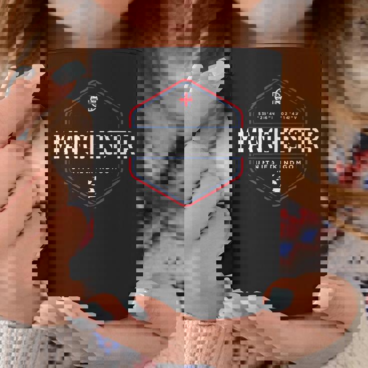 マンチェスター イギリス イギリス 地図フラグ グラフィック コーヒーマグ 面白い贈り物