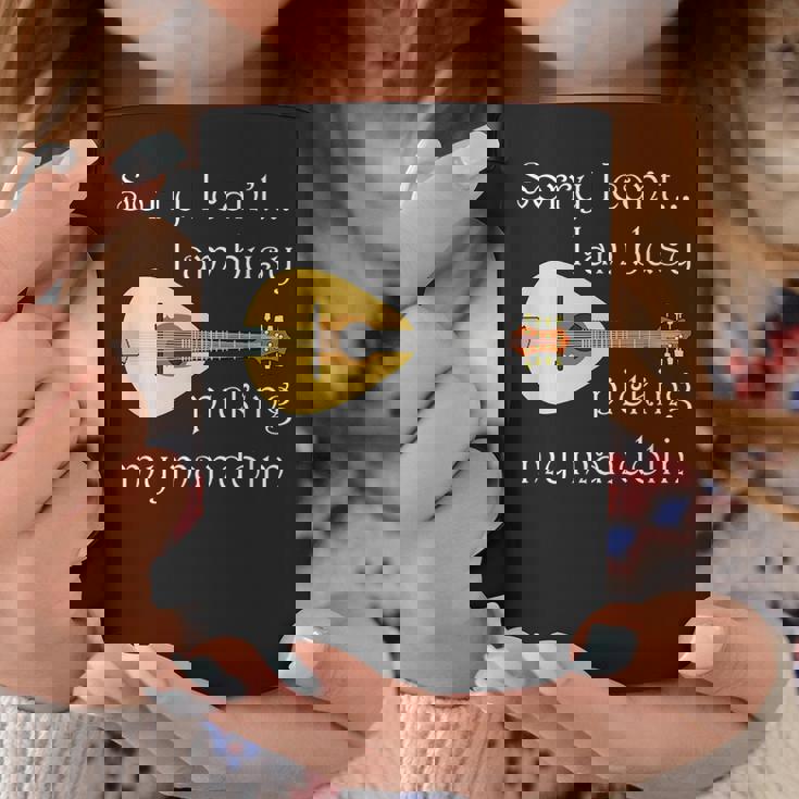 マンドリンピッキング ミュージシャン 音符 フォークミュージック コーヒーマグ 面白い贈り物