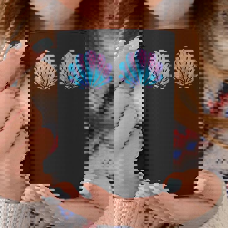 マーメイド貝殻シャツ 貝殻ビキニ 水着 ブラシャツ コーヒーマグ 面白い贈り物