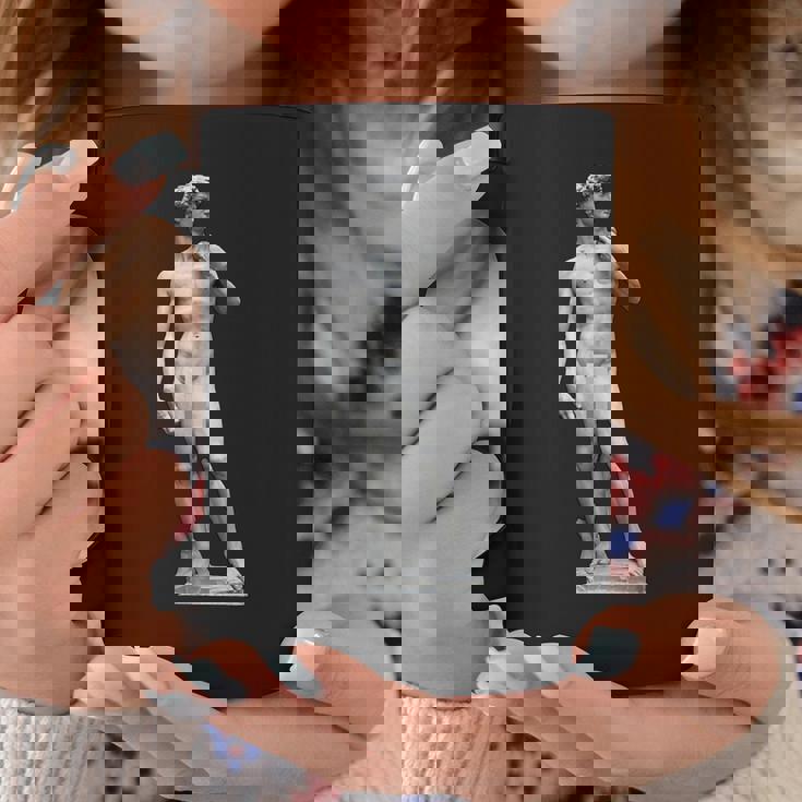 ミケランジェロのダビデ像 巨大なピクセル化されたペニス コーヒーマグ 面白い贈り物